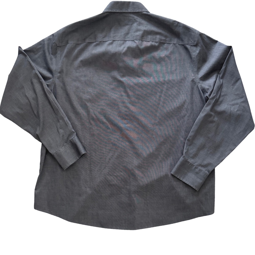 UNTUCKit Blue Gray Button Down Shirt XXL Relaxed Fit Wrinkle Free - Picture 8 of 8
